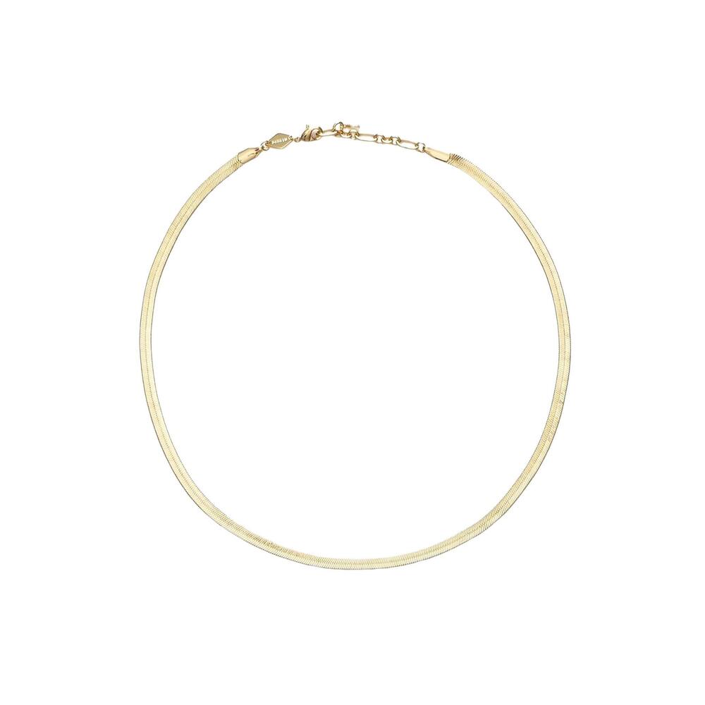 NEW ANNI LU snake charmer necklace in gold